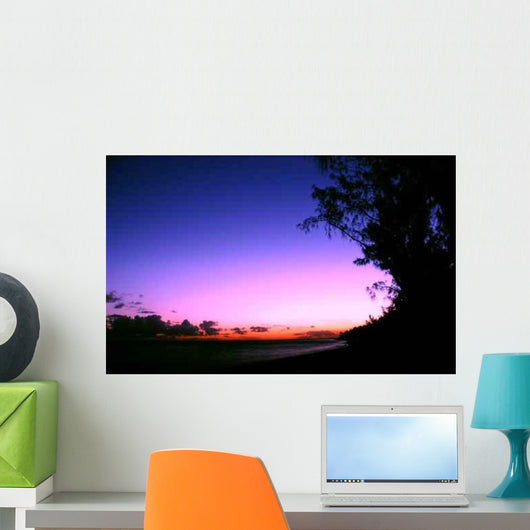 Mauritius Sunset Wall Decal