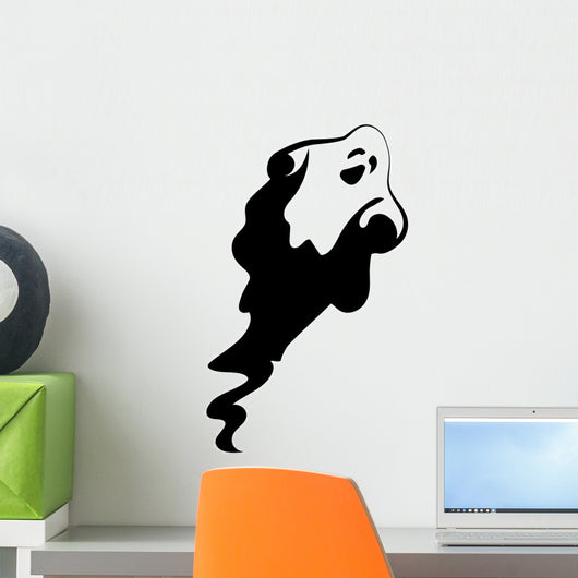 Ghost Cartoon Halloween Vector Illustration Wall Decal