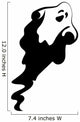 Ghost Cartoon Halloween Vector Illustration Wall Decal