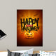 Happy Halloween Poster Design Wall Mural