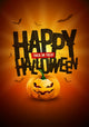 Happy Halloween Poster Design Wall Mural