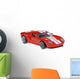 red sportscar Wall Decal