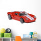 red sportscar Wall Decal