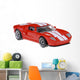 red sportscar Wall Decal