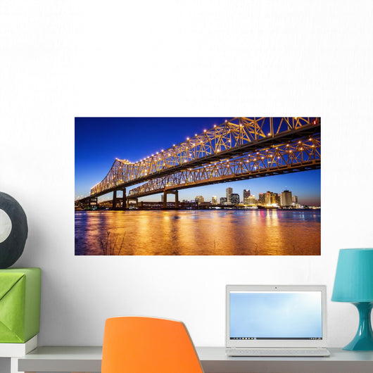 New Orleans City Skyline Wall Decal