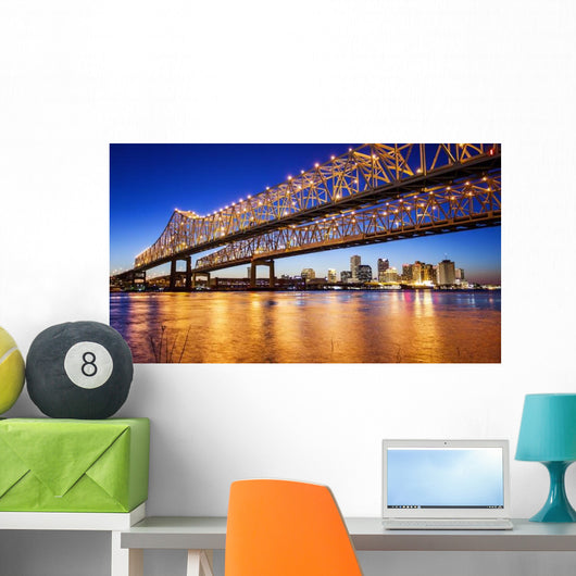 New Orleans City Skyline Wall Decal