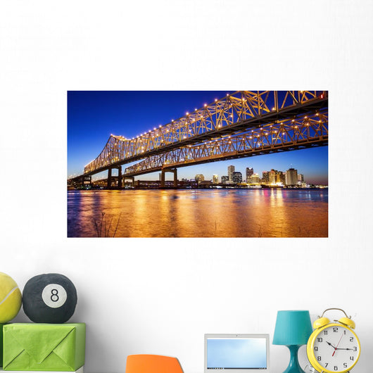 New Orleans City Skyline Wall Decal