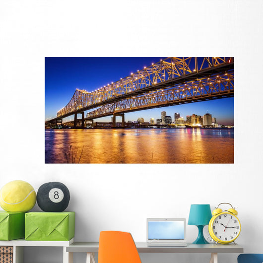 New Orleans City Skyline Wall Decal
