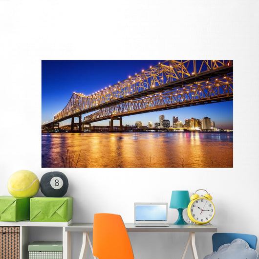 New Orleans City Skyline Wall Decal