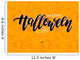 Happy Halloween vector lettering with detailed engraving backgro Wall Mural