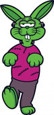 Cartoon Frankenstein Rabbit Wall Decal