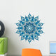 decorative blue mandala Wall Decal