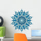 decorative blue mandala Wall Decal