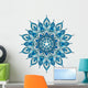 decorative blue mandala Wall Decal