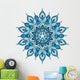 decorative blue mandala Wall Decal