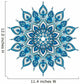 decorative blue mandala Wall Decal