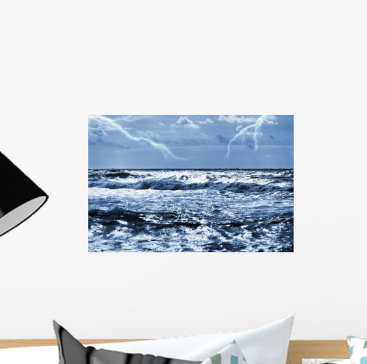 ocean storm Wall Mural