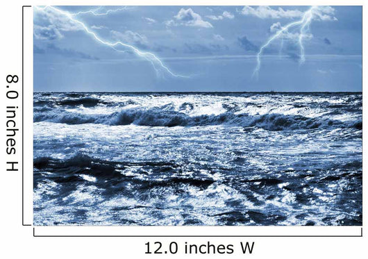 ocean storm Wall Mural