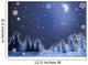 Snow and Moon Scene Wall Mural