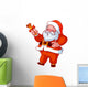 Santa Claus with christmas bell. Wall Decal