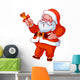 Santa Claus with christmas bell. Wall Decal