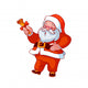 Santa Claus with christmas bell. Wall Decal