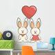 cartoon icon rabbit design isolated vector illustration eps 10 Wall Decal