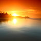 ocean sunrise Wall Mural