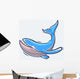 Blue sea whale Wall Decal