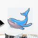 Blue sea whale Wall Decal