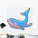 Blue sea whale Wall Decal