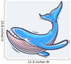 Blue sea whale Wall Decal