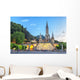 Rosary Basilica Evening Lourdes Wall Decal