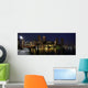 Boston skyline panorama at night Wall Mural