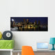 Boston skyline panorama at night Wall Mural