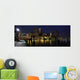 Boston skyline panorama at night Wall Mural