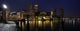 Boston skyline panorama at night Wall Mural