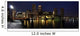 Boston skyline panorama at night Wall Mural