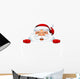 Peeking Santa Claus Wall Decal