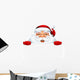 Peeking Santa Claus Wall Decal