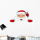 Peeking Santa Claus Wall Decal