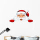 Peeking Santa Claus Wall Decal