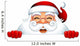 Peeking Santa Claus Wall Decal