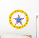 Circus Star Circle Wall Decal