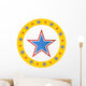 Circus Star Circle Wall Decal