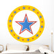Circus Star Circle Wall Decal