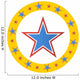 Circus Star Circle Wall Decal