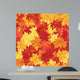 Seamless autumn maple leaves Wall Mural