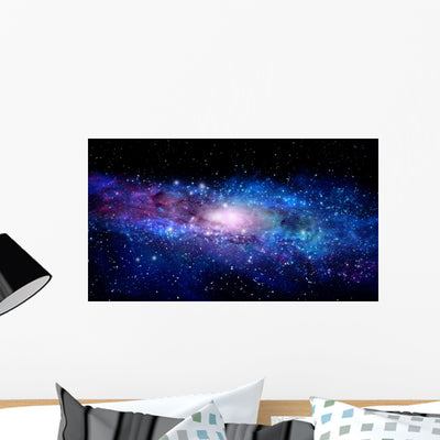 Illustration Nebula Wall Mural shown on a wall