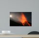 Night Eruption Top Volcano Wall Mural
